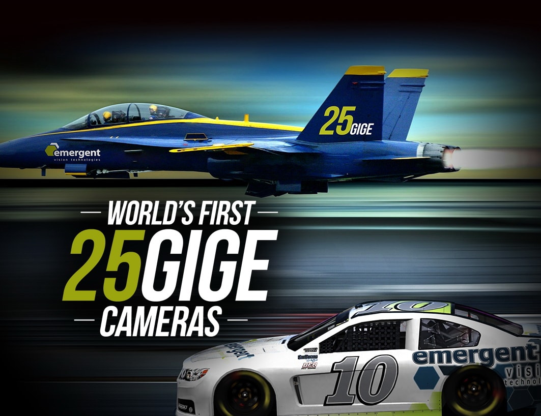 Emergent Vision high speed 10GigE & 25GigE cameras